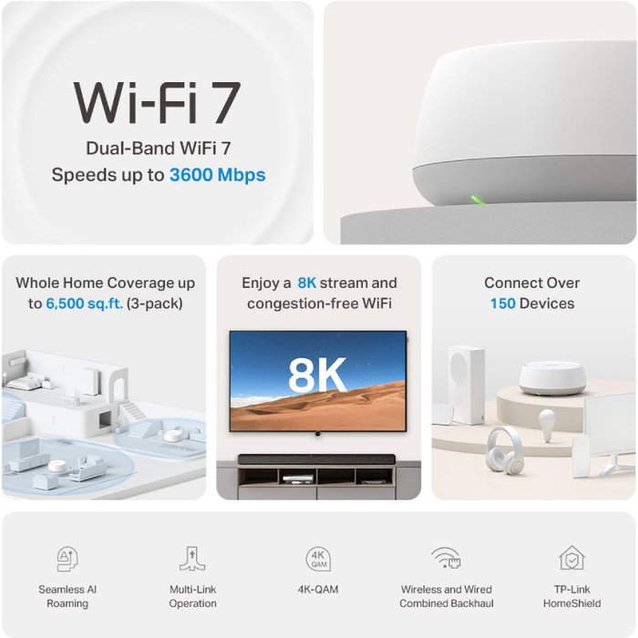 TP-Link Deco BE22 Sistema Mesh Wi-Fi 7 Pack de 2